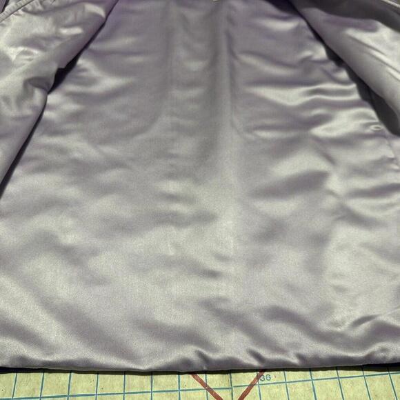 Handmade Purple Satin Floral Open Boho Jacket Opus 1 100% Cotton Hippie One Size - Picture 9 of 15